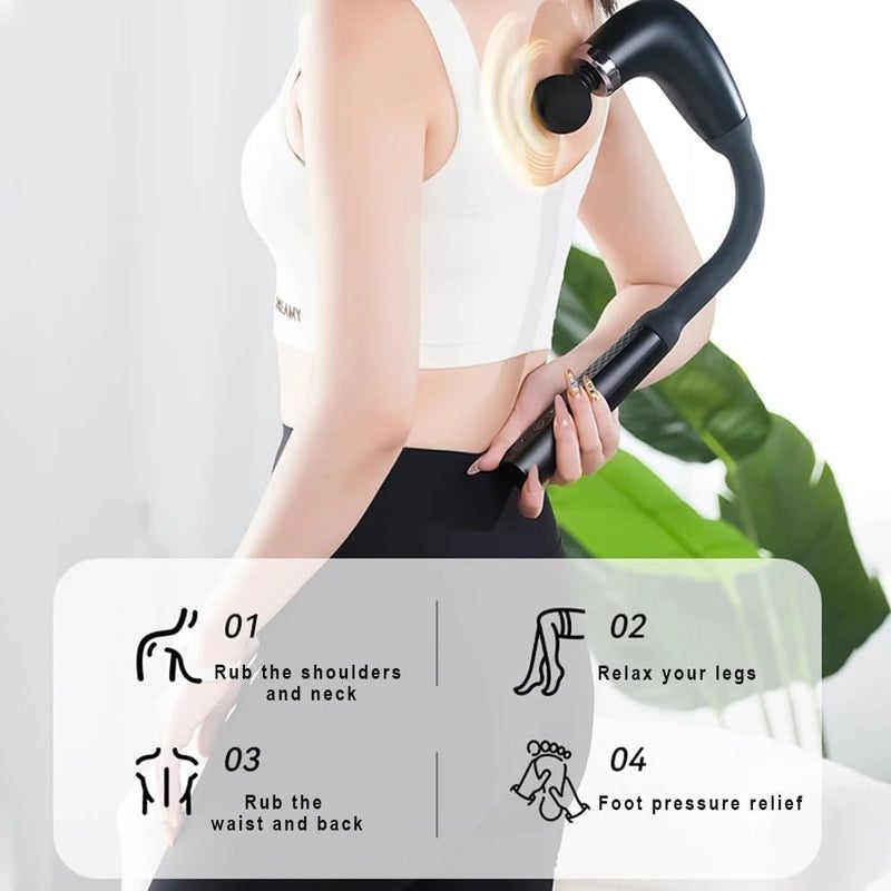 Electric Neck Massager with Heat, Deep Tissue Shiatsu Neck & Shoulder Massager, 3D Kneading Massage Pillow, Adjustable Intensity, Portable Pain Relief Massager for Home, Office & Car (CY-818) - Image 2