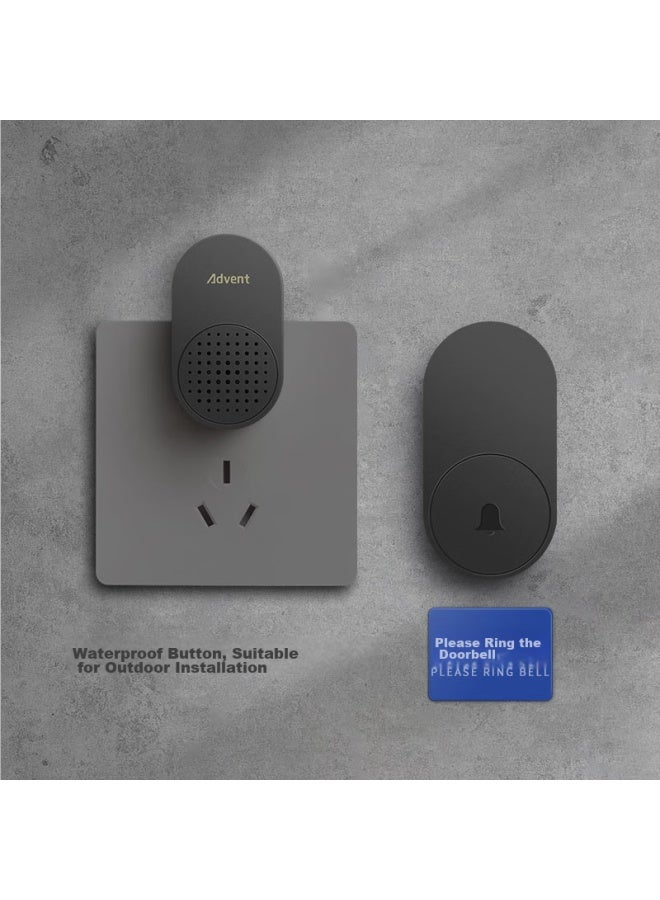 Advent Fl-2 Self-powered Wireless Doorbell, Battery-free, Home Call System, Two Buttons, One Combination - Image 5