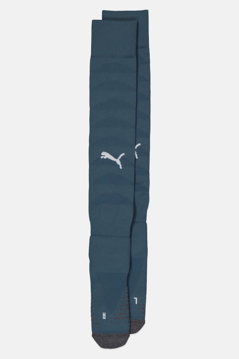 PUMA Men Brand Logo Football Socks, Slate Blue - Image 1