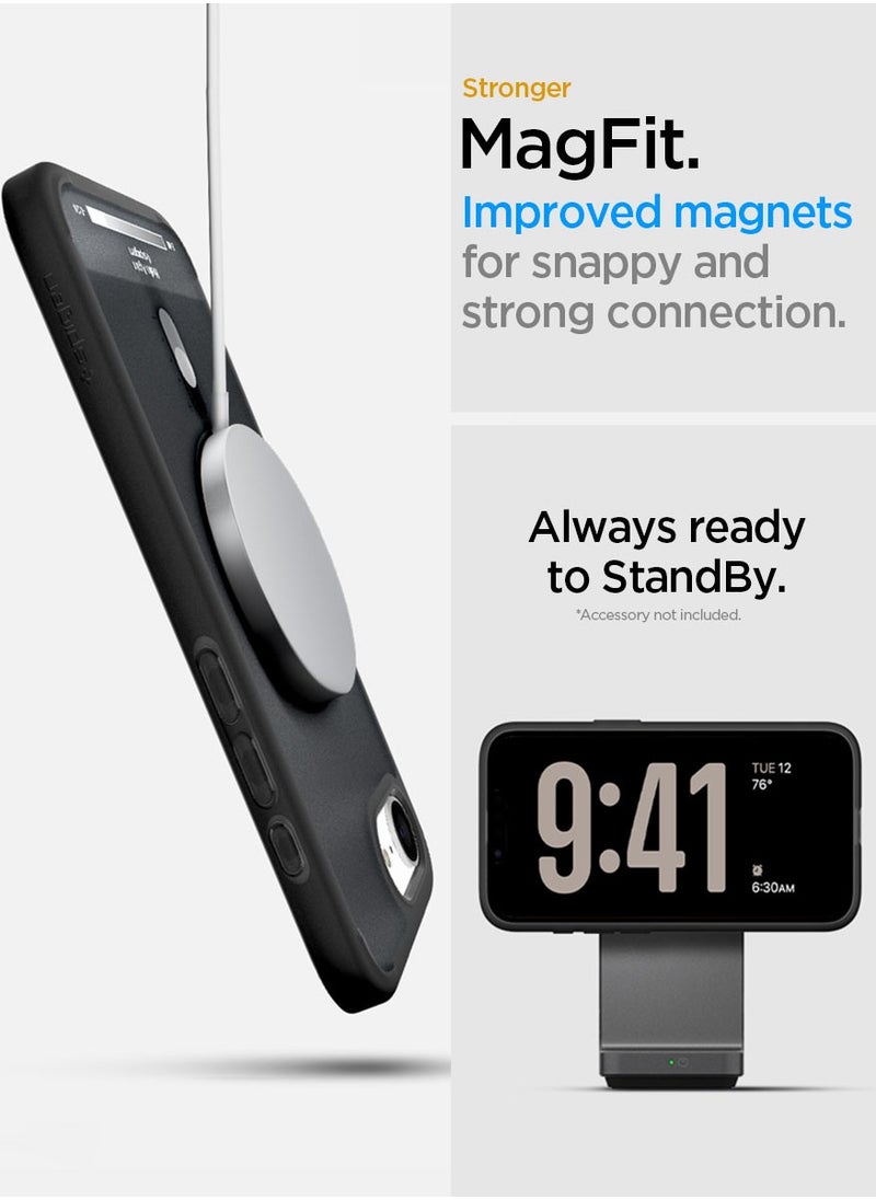 Spigen Ultra Hybrid MagFit for iPhone 16e Case Cover with MagSafe (2025) - Classic Black  - Image 5