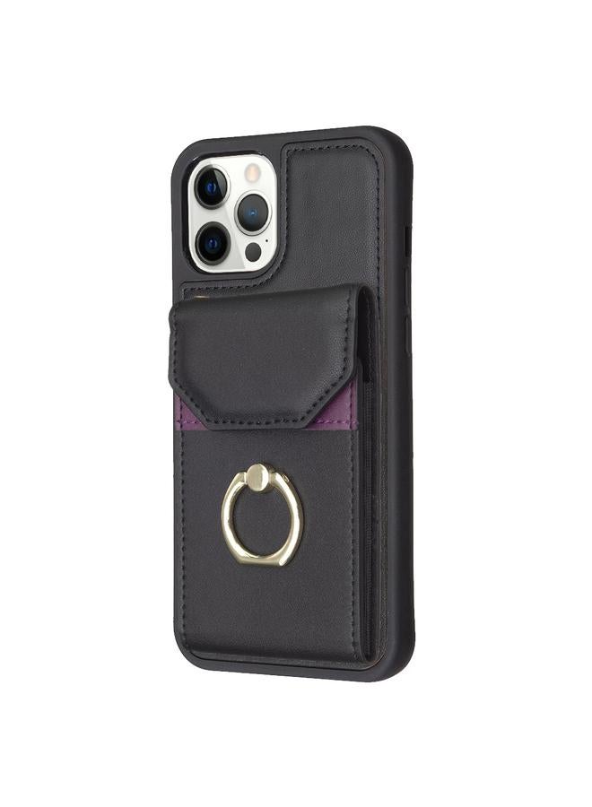 S-TOP Case For iPhone 12 Pro Max BF29 Organ Card Bag Ring Holder Phone Case - Image 2