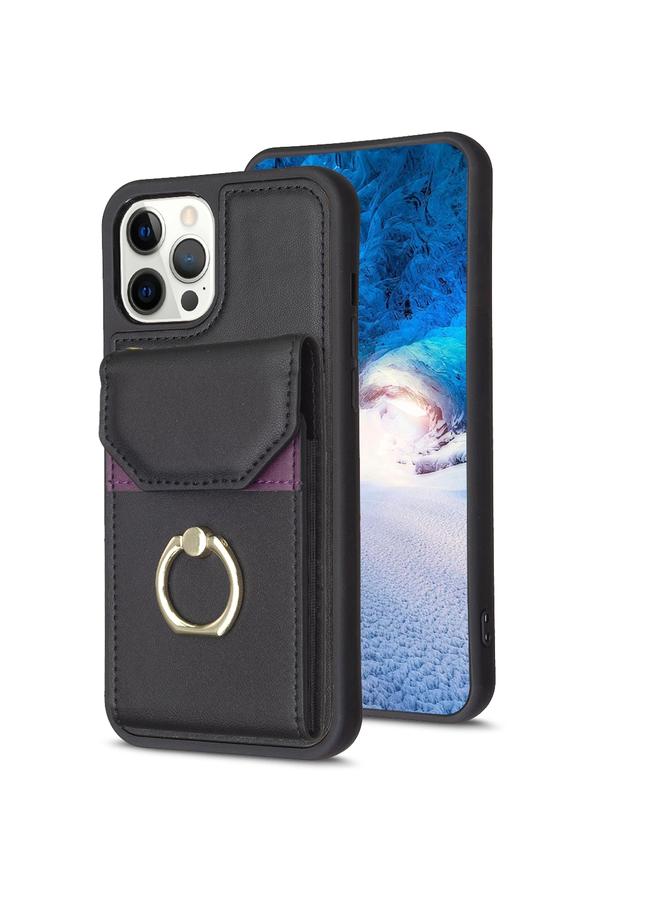 S-TOP Case For iPhone 12 Pro Max BF29 Organ Card Bag Ring Holder Phone Case - Image 1