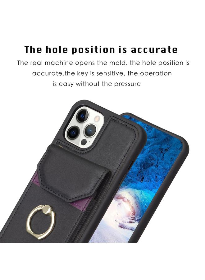 S-TOP Case For iPhone 12 Pro Max BF29 Organ Card Bag Ring Holder Phone Case - Image 3