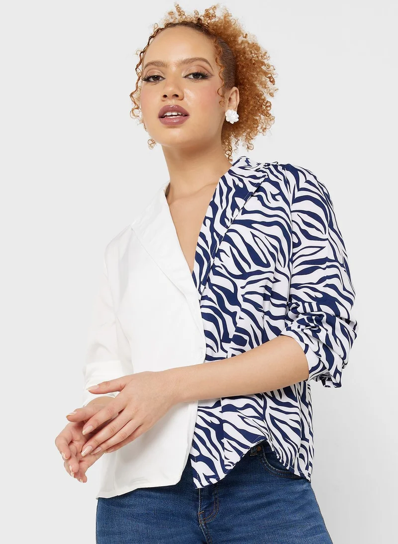 Urban Minx Urban Minx Colorblock Shirt