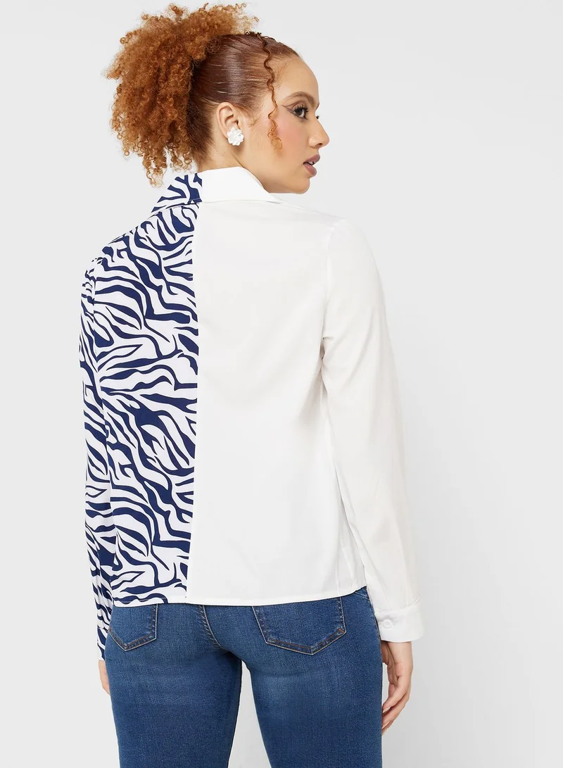 Urban Minx Urban Minx Colorblock Shirt