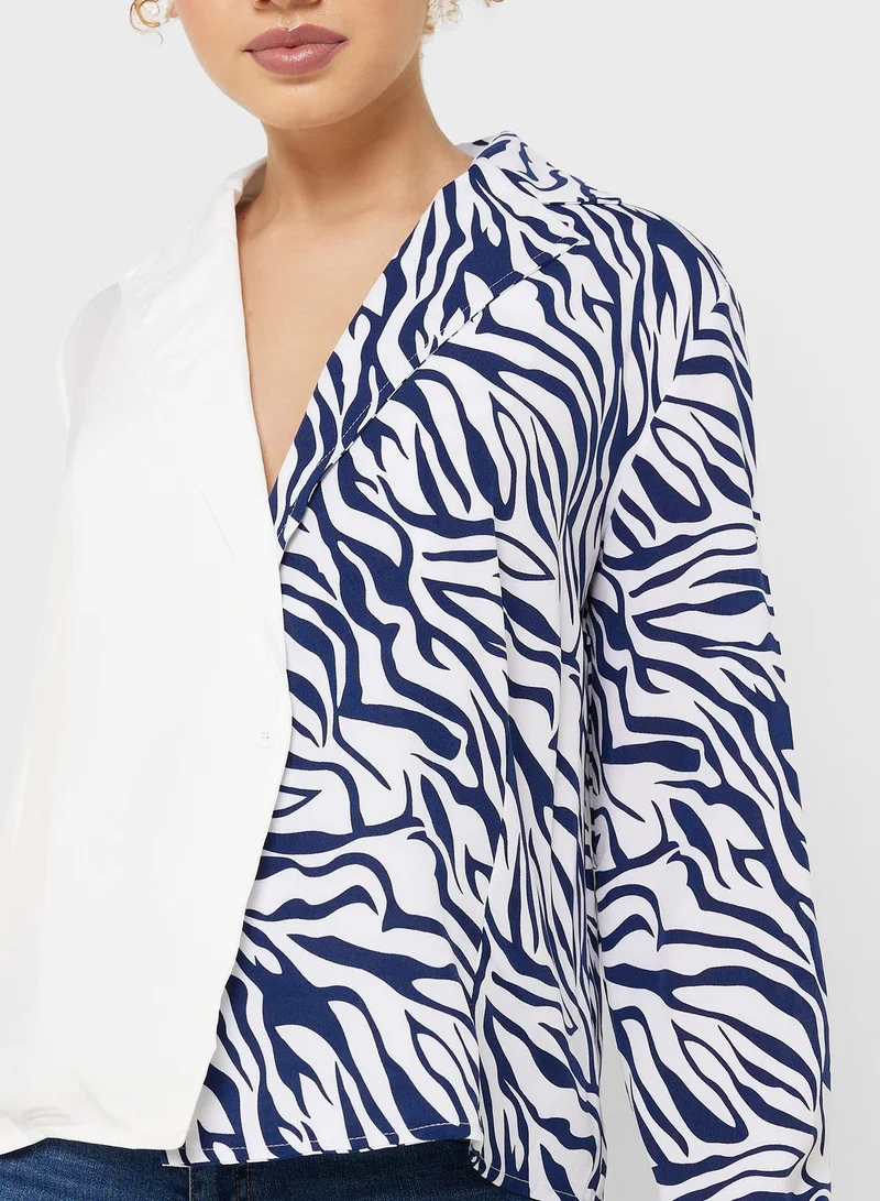 Urban Minx Urban Minx Colorblock Shirt
