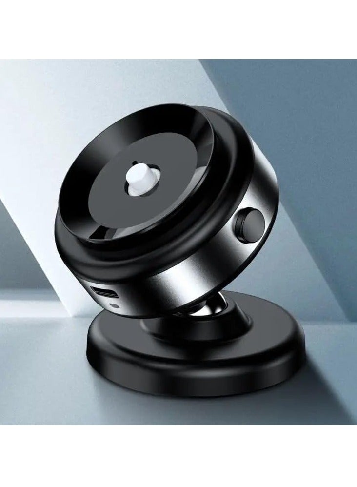 ELTRAZONE Wireless Vacuum Suction Magnetic Car Phone Holder with 360° Rotation – Multi-Functional Secure Car Mount (Black) - Image 2
