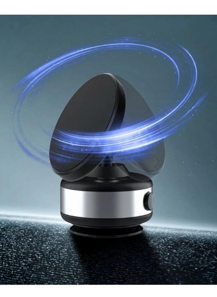 ELTRAZONE Wireless Vacuum Suction Magnetic Car Phone Holder with 360° Rotation – Multi-Functional Secure Car Mount (Black) - Image 5