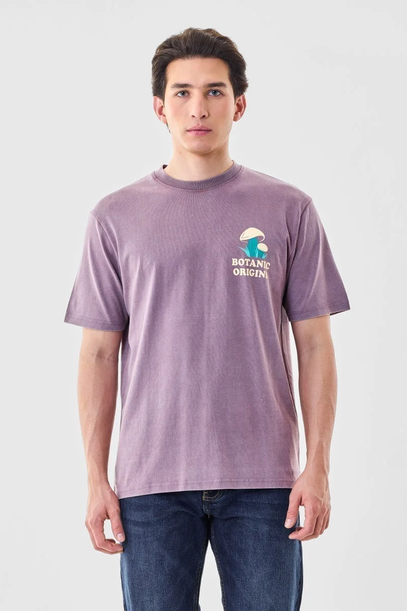 سنيتش تيشيرت قطن % بقصة عادية بإيحاءات إيجابية