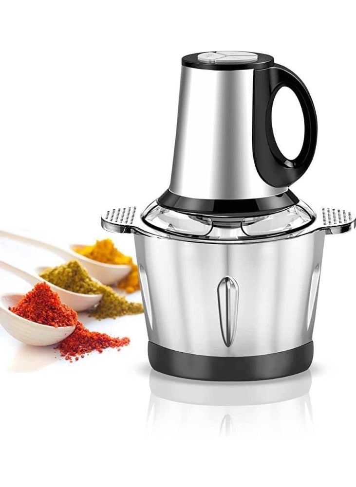 Generic - Electric Food Processor for Chopping and Mincing Vegetables and Meat 5 Blades Multi-Speed ​​Kitchen Chopper with 5L High Capacity and Efficiency R Lid - Image 1