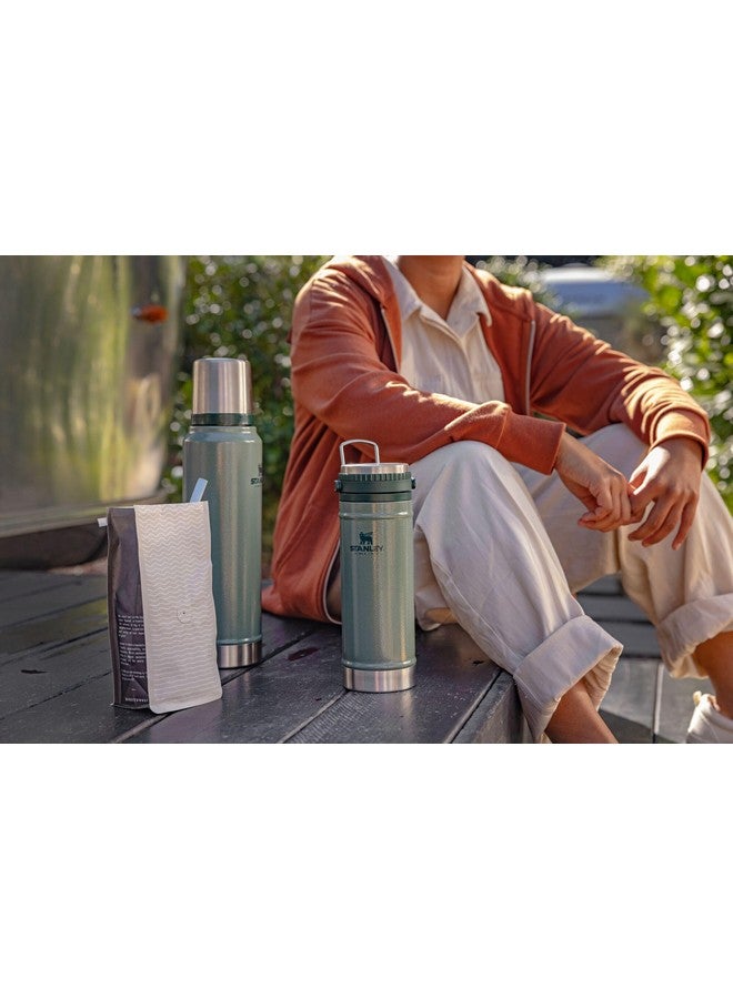 Stanley Stanley Travel Mug with Integrated French Press 16 oz | 5 Minute Brew, 4 Hours Hot,Leakproof Lid | Mesh Filter for Coffee Grounds | Insulated Stainless Steel Coffee Maker | BPA-Free | Hammertone Green  - Image 4