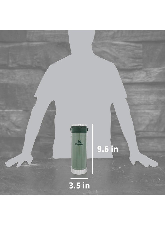 Stanley Stanley Travel Mug with Integrated French Press 16 oz | 5 Minute Brew, 4 Hours Hot,Leakproof Lid | Mesh Filter for Coffee Grounds | Insulated Stainless Steel Coffee Maker | BPA-Free | Hammertone Green  - Image 3