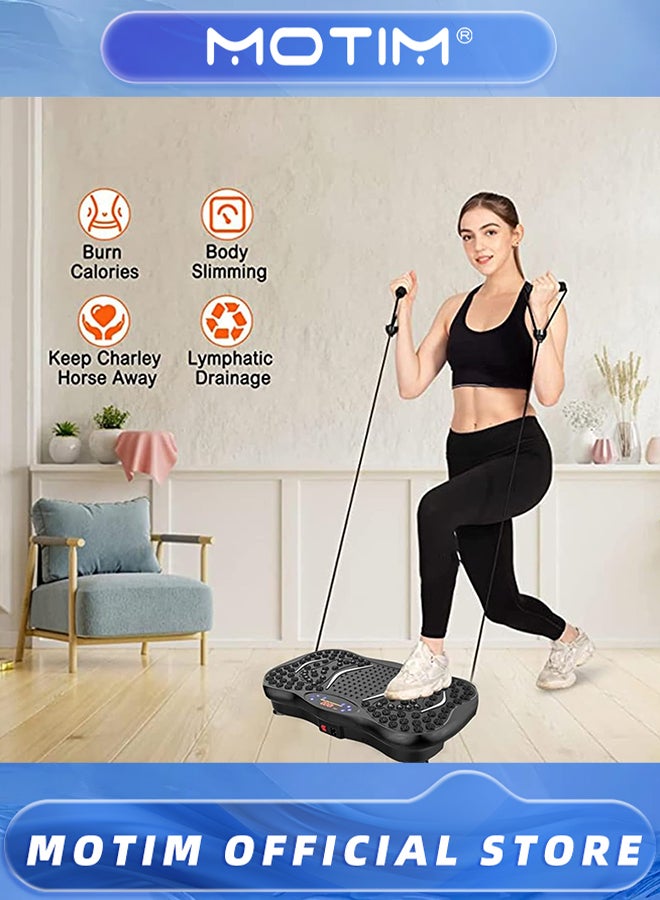 Motim Vibration Power Plates Whole Body Motion Vibration Platform Fat Shake Machine with Bluetooth LCD Display Remote Control for Weight Loss & Toning - Image 4