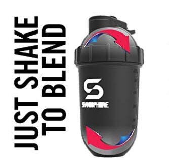 SHAKESPHERE Shaker Bottle - 24oz Leak-Proof Protein Shaker Bottle for Pre Workout, Smoothie and Powder Drink Mixes, No-Blade Mixer for Gym, BPA-Free, Easy Clean & Easy to Carry (Glossy Black) - Image 4