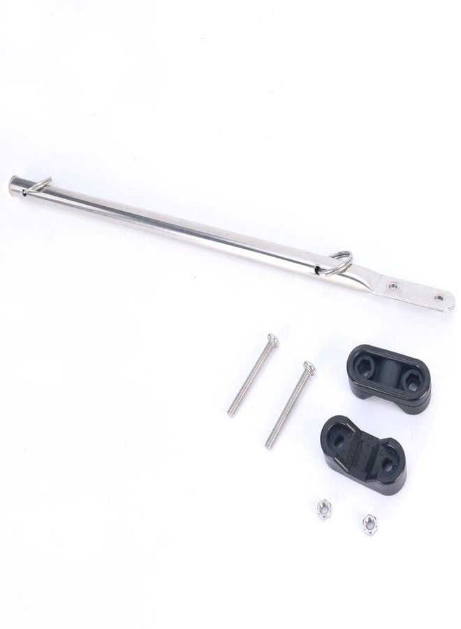 COC-LF 2Pcs Adjustable Stainless Steel Rail Mount Boat Pulpit Staff (2/3" - 1 1/4"), Boat Yacht Marine Flag Pole - Image 5