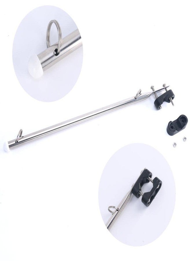 COC-LF 2Pcs Adjustable Stainless Steel Rail Mount Boat Pulpit Staff (2/3" - 1 1/4"), Boat Yacht Marine Flag Pole - Image 4