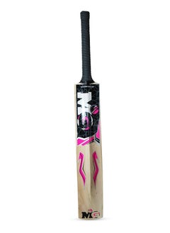 MG Kashmir Willow Ultimate Cricket Bat for Light/Hard Tennis and leather Ball with Cover-Black  - Image 1