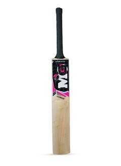 MG Kashmir Willow Ultimate Cricket Bat for Light/Hard Tennis and leather Ball with Cover-Black  - Image 3