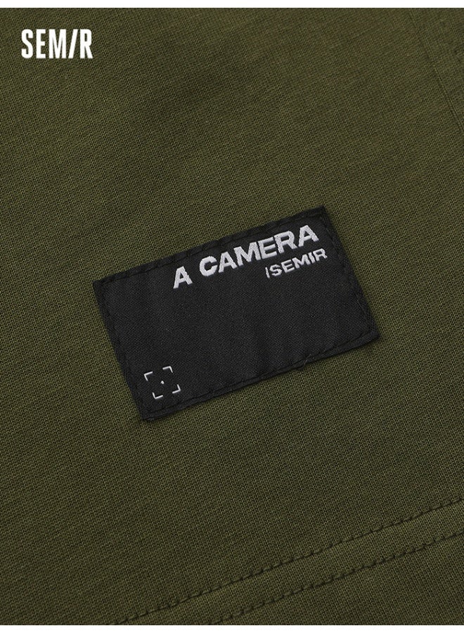 سيمير شورت بلون موحد للرجال - Image 5