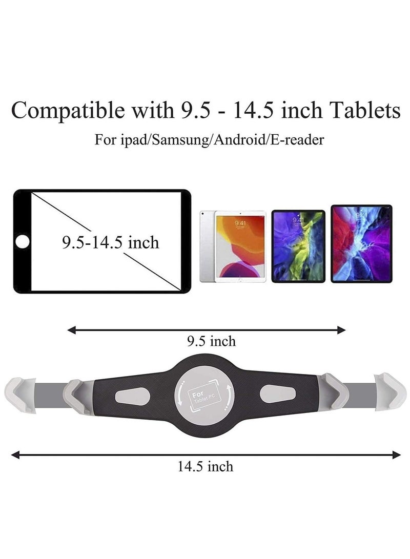 ELTRAZONE IPad and Mobile Phone Tripod Stand,Height Adjustable 20 to 60 Inch with 360 Degree Rotating Tablet Holder for iPad Air,iPad Pro and More 9.5 to 14.5 Inch Tablets, Coming with Carrying Bag  - Image 5