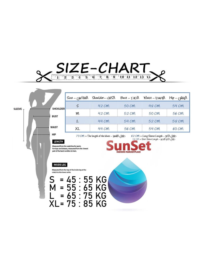 SunSet - Sunset Women CY Cotton Button Down Casual Blouse Tops GREEN - Image 1