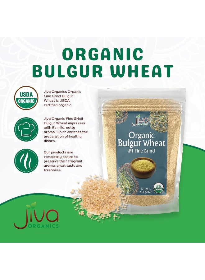 Jiva Organics Organic Bulgur Wheat Fine #1 - 2 LB - Image 3