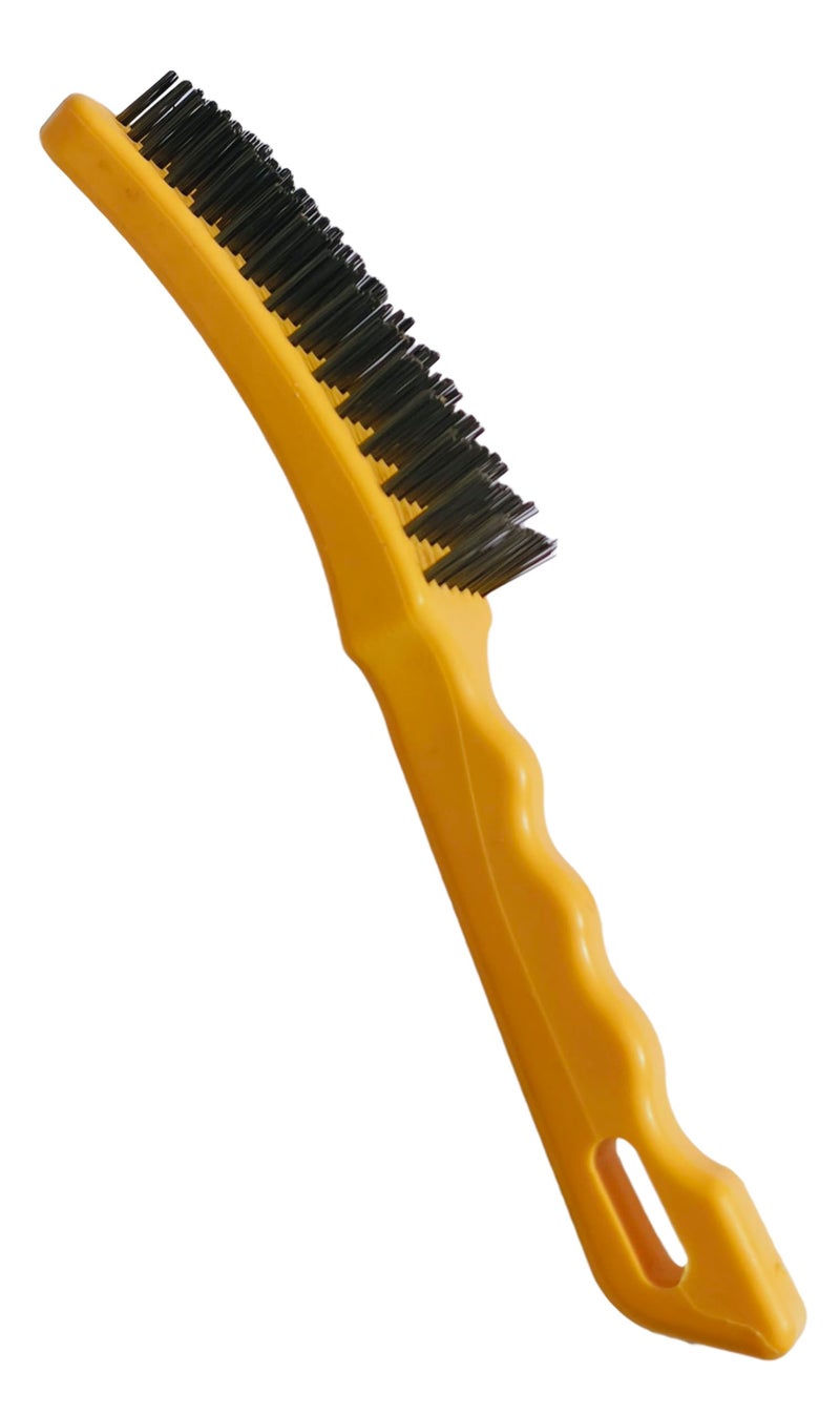 Inditrust Plastic Handle Carbon Steel Wire Hand Brush 10 inch length (2 PCS) - Image 4