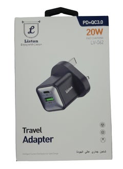 Liston Wall Charger Home USB Port Q3.0 And Type-C Port 20W Fast Charger  - Image 5