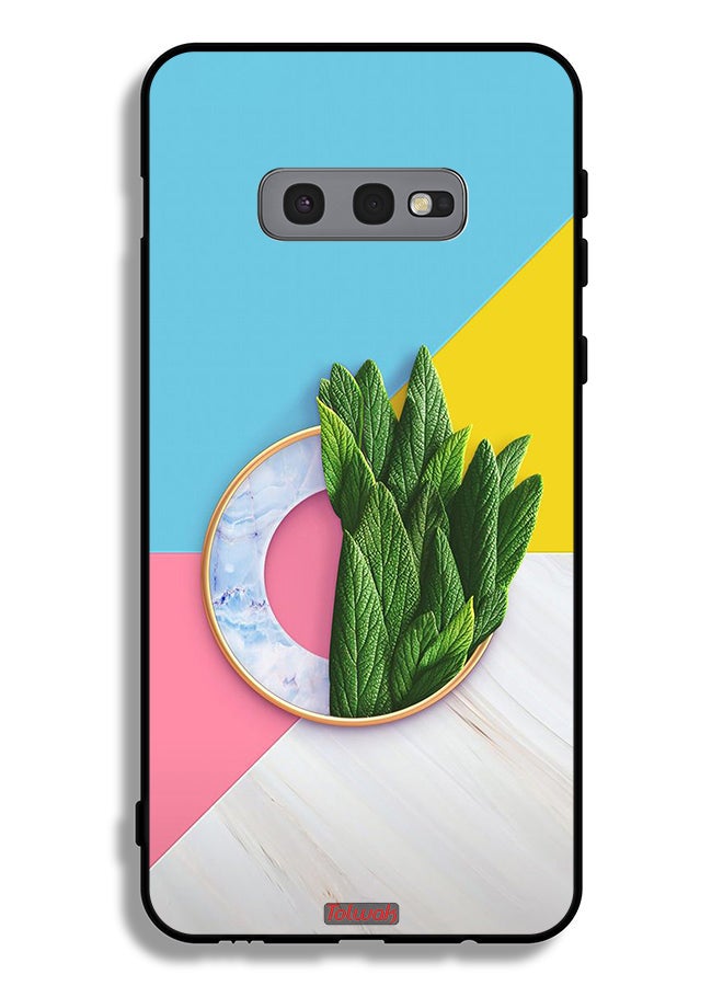 Tolwak Samsung Galaxy S10e Protective Case Cover Leaves Abstract Pattern - Image 2