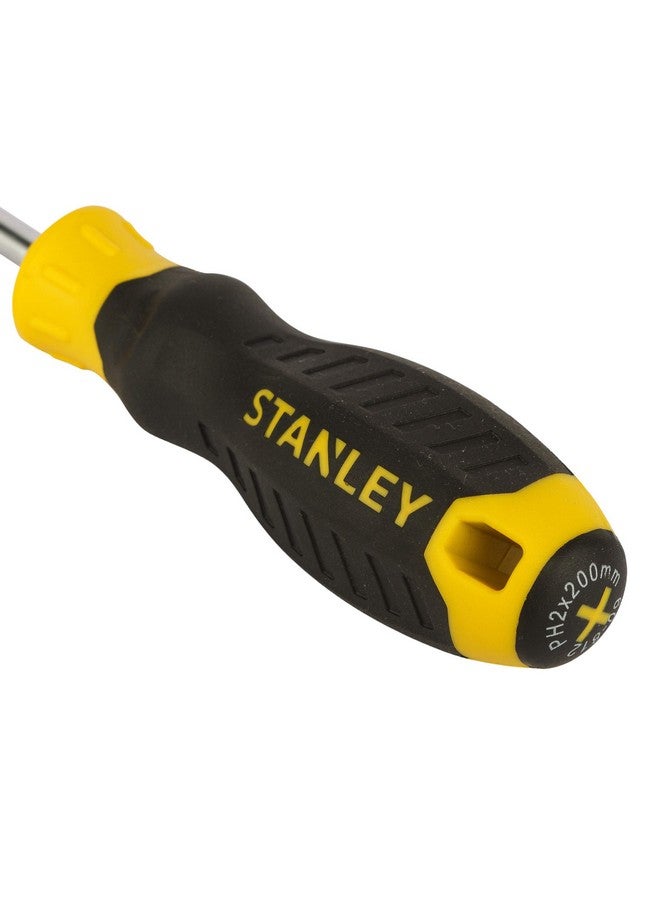 STANLEY STMT60812-8 Cushion Grip Screwdriver Phillips®-PH2x200mm (Yellow and Black) - Image 4
