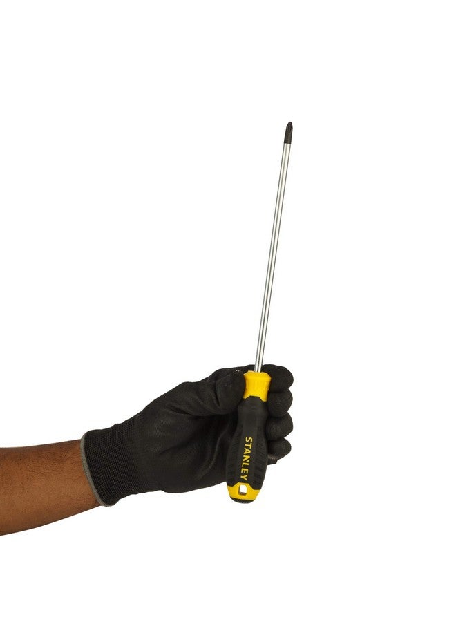 STANLEY STMT60812-8 Cushion Grip Screwdriver Phillips®-PH2x200mm (Yellow and Black) - Image 5