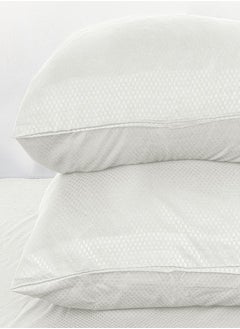 PACHA HOME Plain sheet set with fabric pattern - color: Off White-Size: 240*270+2 pillowcases.  - Image 3