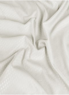 PACHA HOME Plain sheet set with fabric pattern - color: Off White-Size: 240*270+2 pillowcases.  - Image 2
