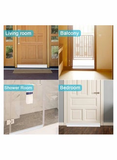 Excefore Door Seal Strip Door Draft Stopper, 2 Pack Under Door Draft Blocker Insulator, Door Sweep Weather Stripping Noise Stopper Strong Adhesive 37inch Length  - Image 3
