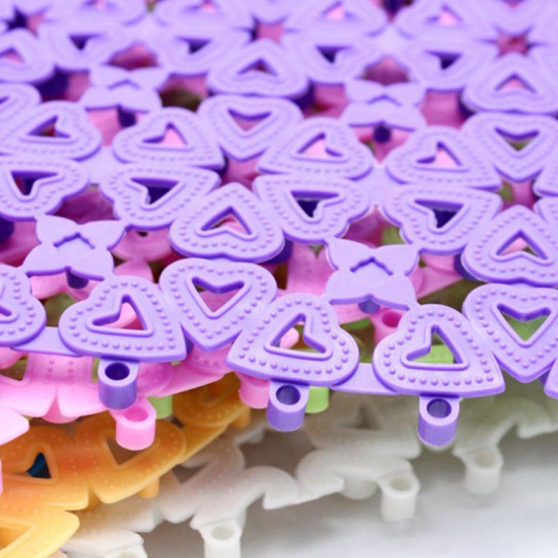 3pcs Non-Slip Dog Cage Mats Breathable Mesh Pet Bed Pads for Crate Use, Purple, Anti-Slip Pet Cage Mats for Dogs and Cats - Image 3