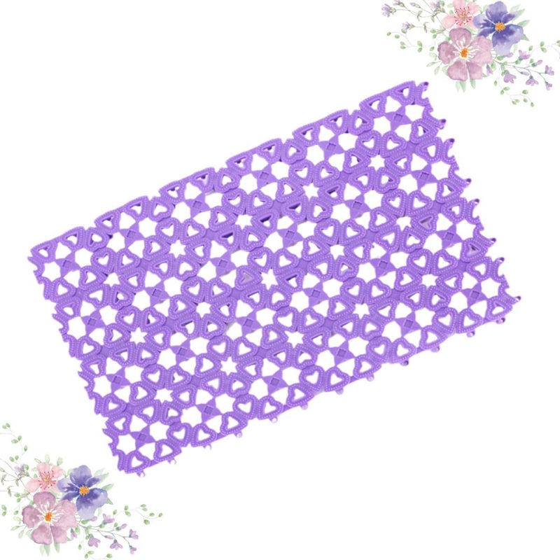 3pcs Non-Slip Dog Cage Mats Breathable Mesh Pet Bed Pads for Crate Use, Purple, Anti-Slip Pet Cage Mats for Dogs and Cats - Image 5