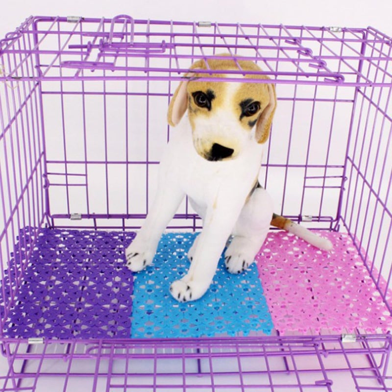3pcs Non-Slip Dog Cage Mats Breathable Mesh Pet Bed Pads for Crate Use, Purple, Anti-Slip Pet Cage Mats for Dogs and Cats - Image 4