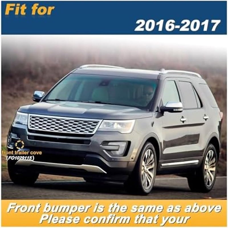 QASULER Tow Hook Eye Cover for Ford Explorer 2016-2017 - Image 5