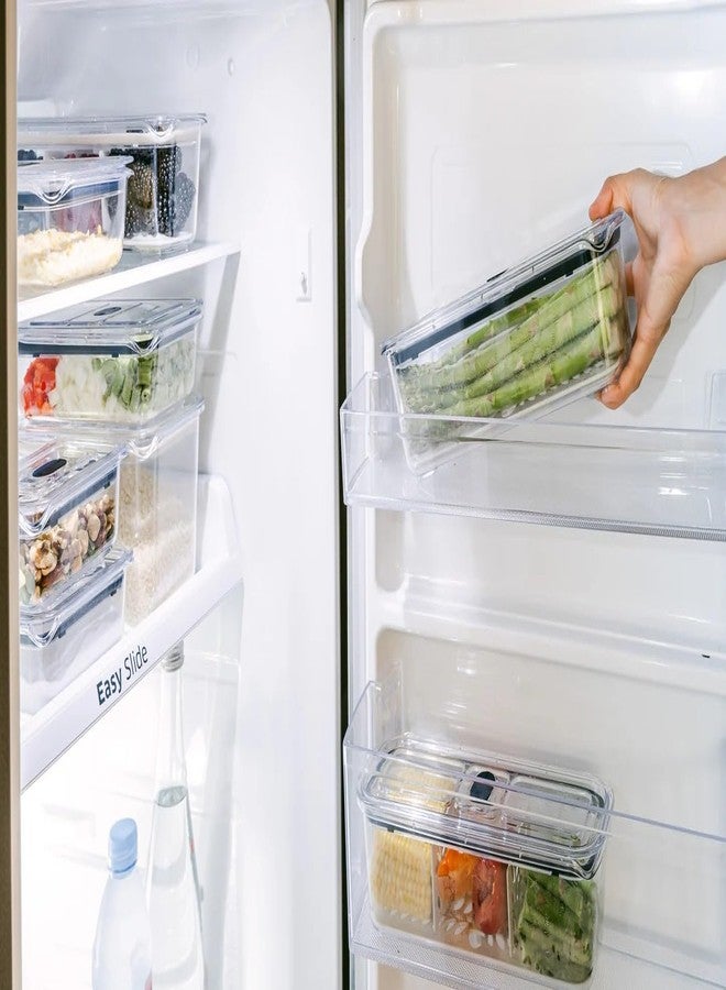 Prepara Latchlok Click 6.2 Cup Food Storage Container with Raiser & Divider, Storm - Image 4