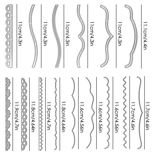 SENHAI Rectangle Frame Metal Die Cuts & Decorative Paper Lace Cutting Dies, SENHAI 3 Sets Embossing Template Scrapbooking Cutting Dies for DIY Scrapbook Photo Frame Card Album Cake Topper - Image 3