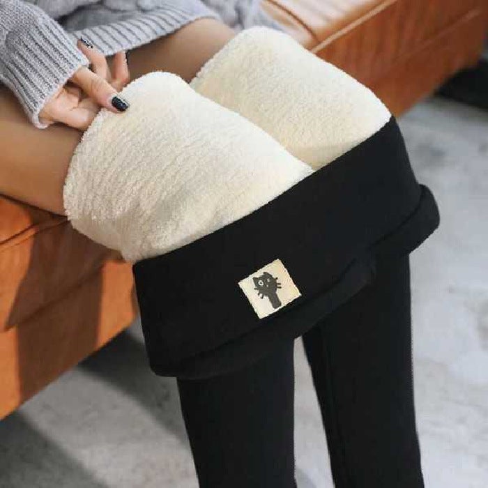 2023 New Fall/Winter Fleece-Lined Thickened High Waist Leggings Outer Wear Slim-Fit Slimming Leggings Children'S Student Trousers - Image 4