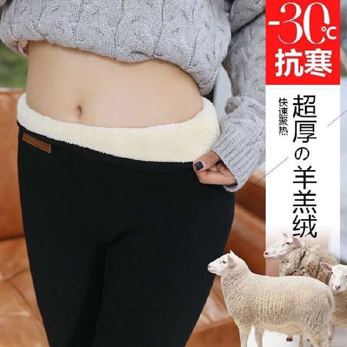 2023 New Fall/Winter Fleece-Lined Thickened High Waist Leggings Outer Wear Slim-Fit Slimming Leggings Children'S Student Trousers - Image 3