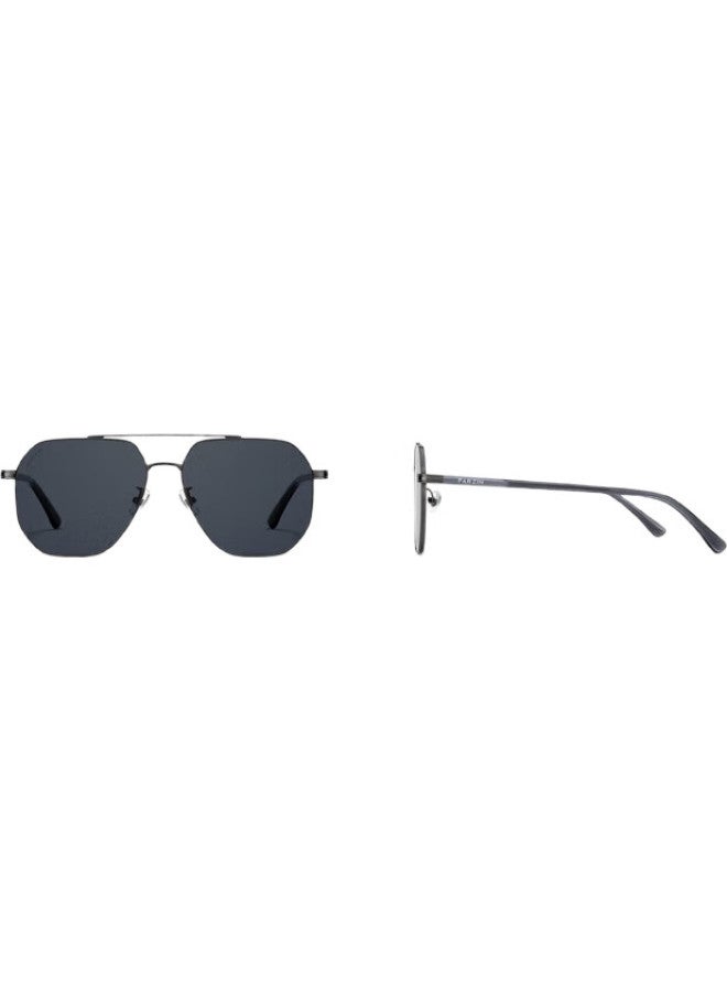 PARZIN Polarized Sunglasses Men Fan Chengcheng Same Style Double Beam Alloy Aviator Driving Sunscreen Driving Sunglasses Men 8357 - Image 1