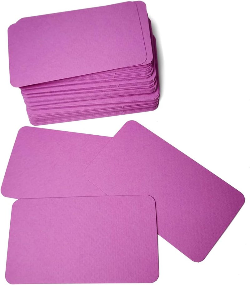 PPAPPAPPIYO 3.5x2 Blank color index cards (100) Paper - Blank (purple) - Image 4
