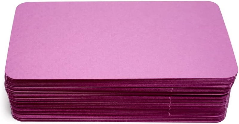 PPAPPAPPIYO 3.5x2 Blank color index cards (100) Paper - Blank (purple) - Image 1