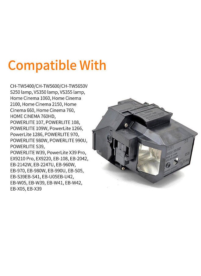 Generic Replacement Projector Lamp Compatible with Epson Powerlift Home Cinema 2100 2150 1060 660 760hd EX9210 EX9220 EX3260 EX5260 EX7260 X39 W39 S39 109W V13H010L96 Lamp Bulb Replacement  - Image 5