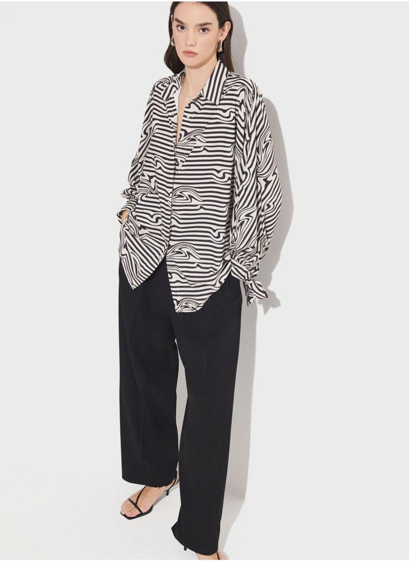 JUNE Printed Button Down Shirt - Image 5