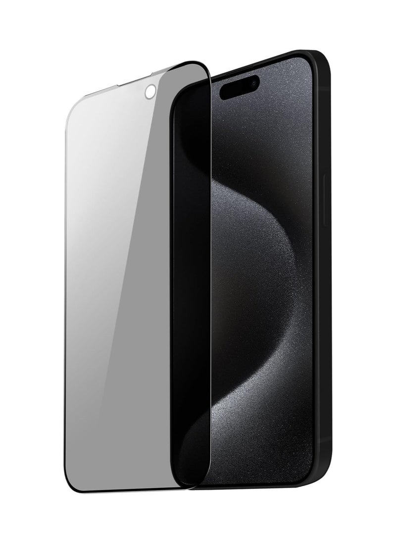 Denx Privacy Screen Protector For iPhone 16 Plus, 9h tempered glass screen protector, Ultra HD Glass, Eazy Installation, Anti Shock Screen, Anti Scratch Protection, Compatible With iPhone 16 Plus  - Image 1