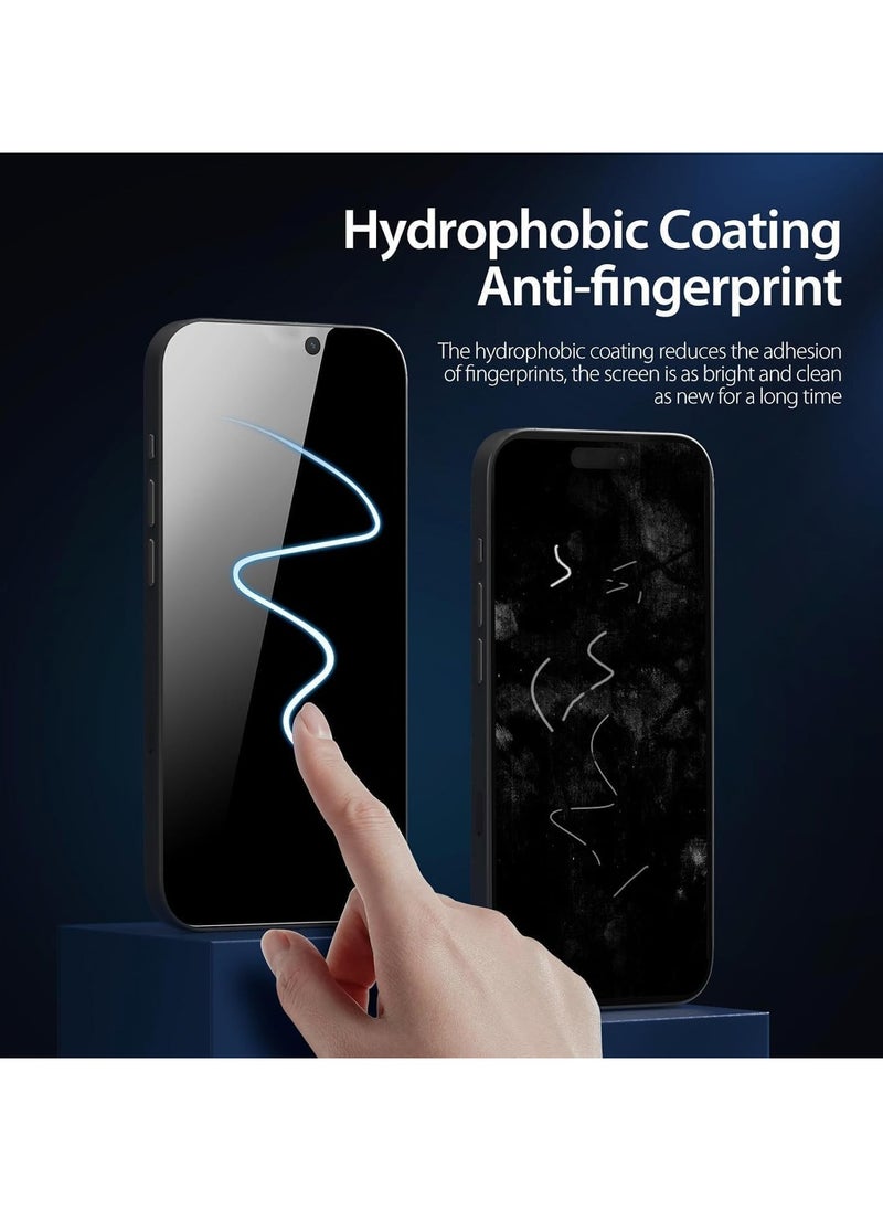Denx Privacy Screen Protector For iPhone 16 Plus, 9h tempered glass screen protector, Ultra HD Glass, Eazy Installation, Anti Shock Screen, Anti Scratch Protection, Compatible With iPhone 16 Plus  - Image 5