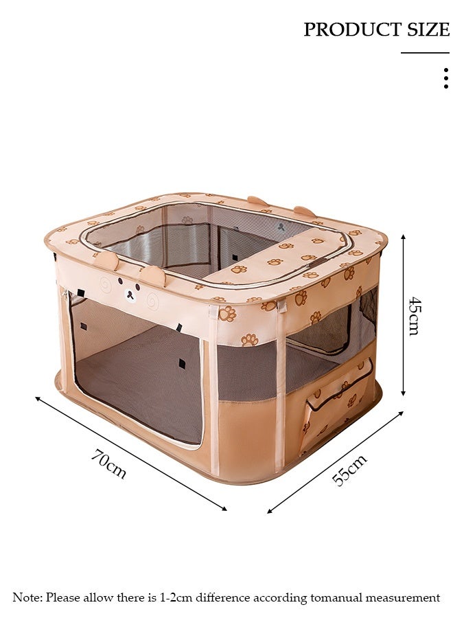 DUNISO بيت كبير للقطط للقطط الداخلية، أسرّة قطط للقطط الداخلية، كهف قطط كبير مع شقة مريحة، بيت قطط داخلي قابل للطي، بيت قطط مكعب متعدد الوظائف، مكان اختباء للقطط مع وسائد ناعمة - Image 2